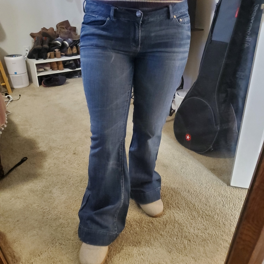 Maurices Low Rise Wide Leg Jeans Size 13/14